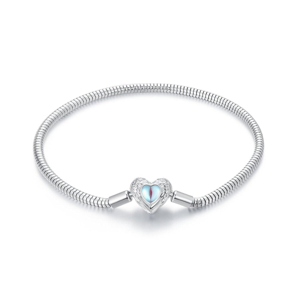 Angel Wings Heart Charm Bracelet
