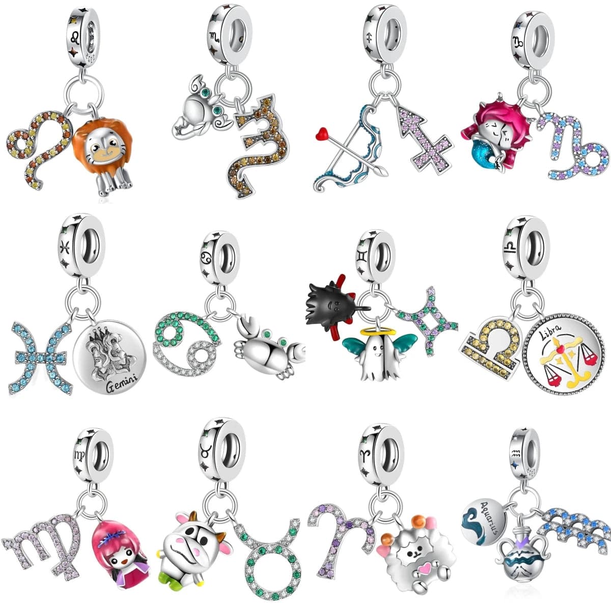 Crystals Astrology Signs Zodiac Constellation Charms