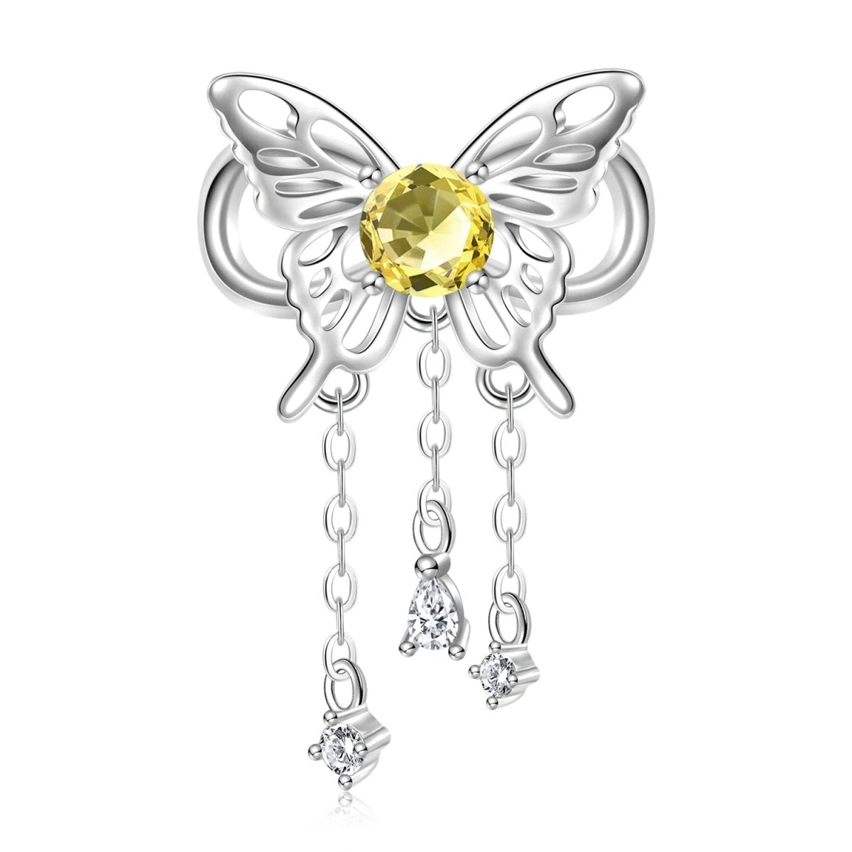 Butterfly Birthstone Dangle Charms