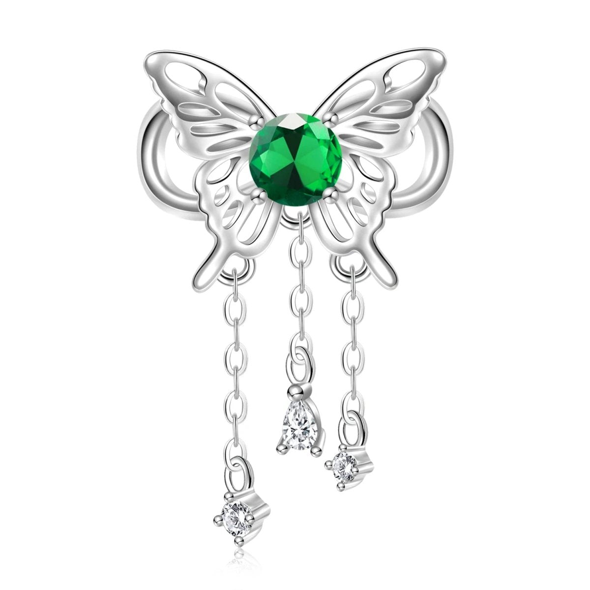 Butterfly Birthstone Dangle Charms