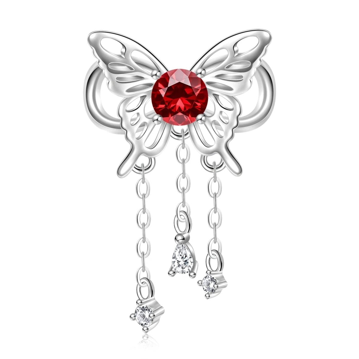 Butterfly Birthstone Dangle Charms