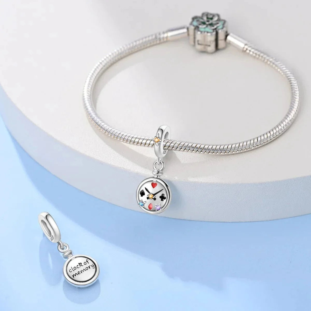 Card Suits Timepiece Charm