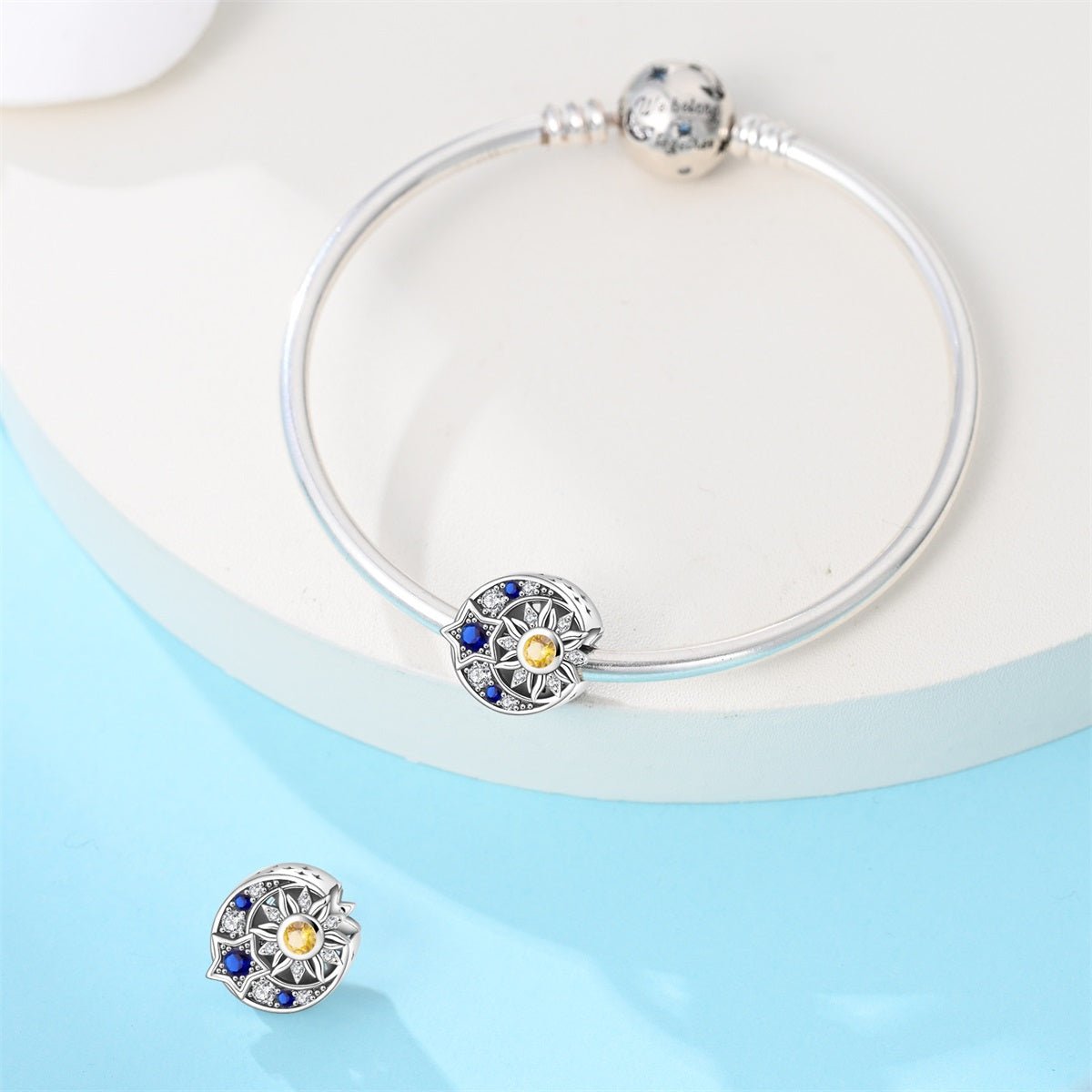 Celestial Sun, Moon & Stars Charm