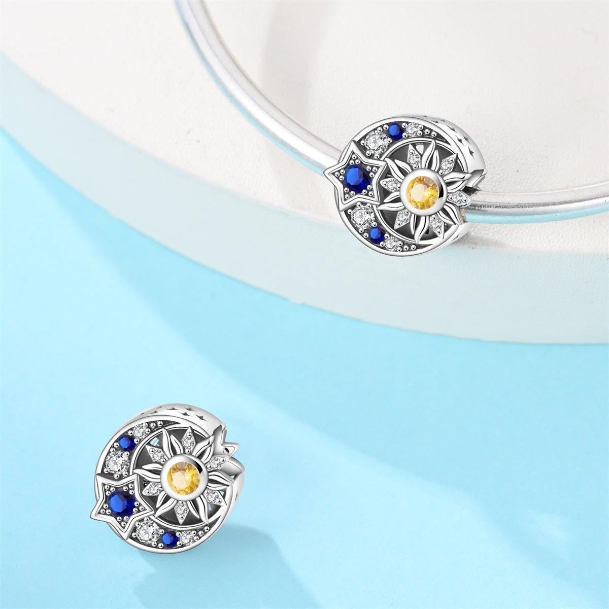 Celestial Sun, Moon & Stars Charm