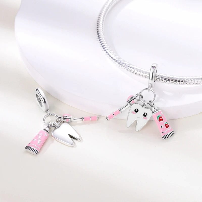 Children Tooth Fairy Triple Dangle Charm