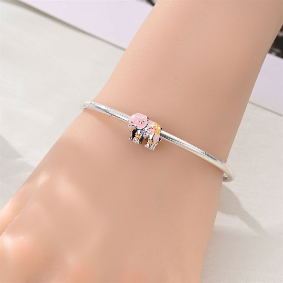 Colorful Festival Elephant Charm