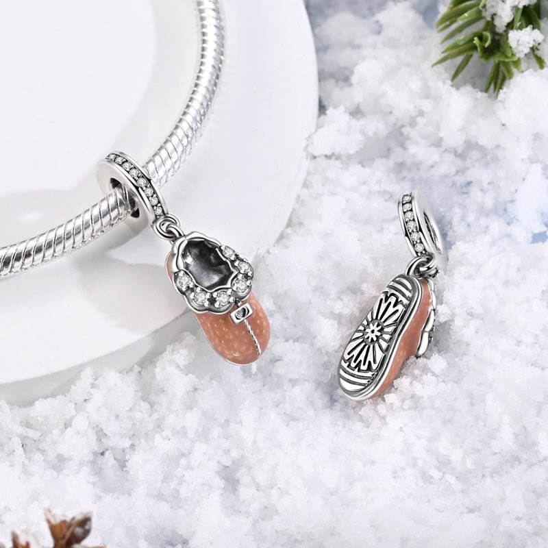 Cozy Winter Slipper Dangle Charm