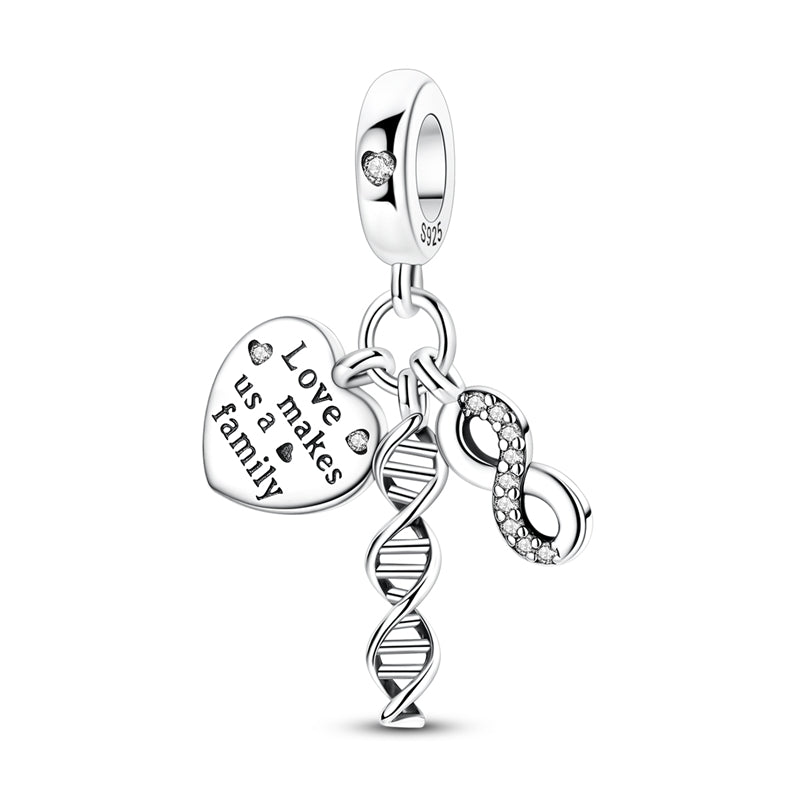 DNA Infinity Family Love Dangle Charm