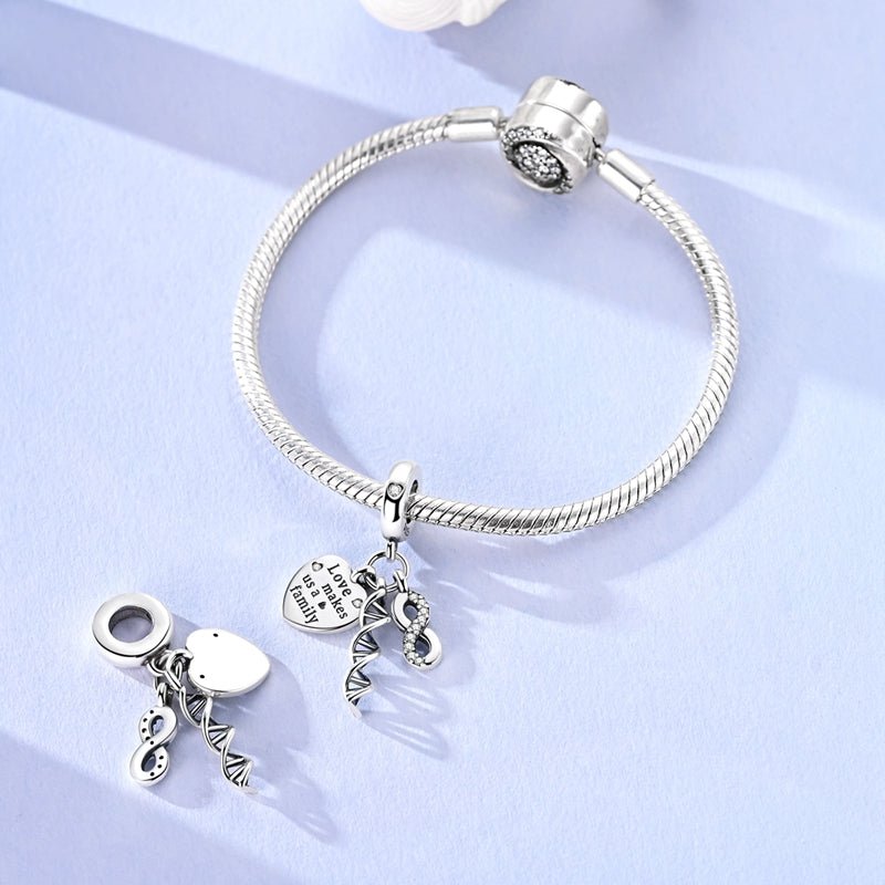 DNA Infinity Family Love Dangle Charm