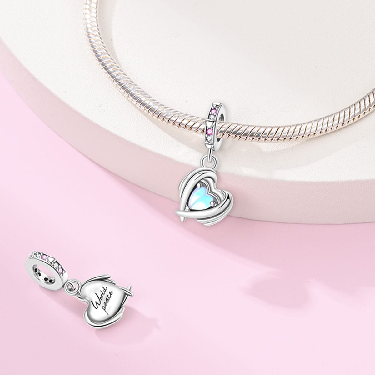 Embraced Heart Glow Charm