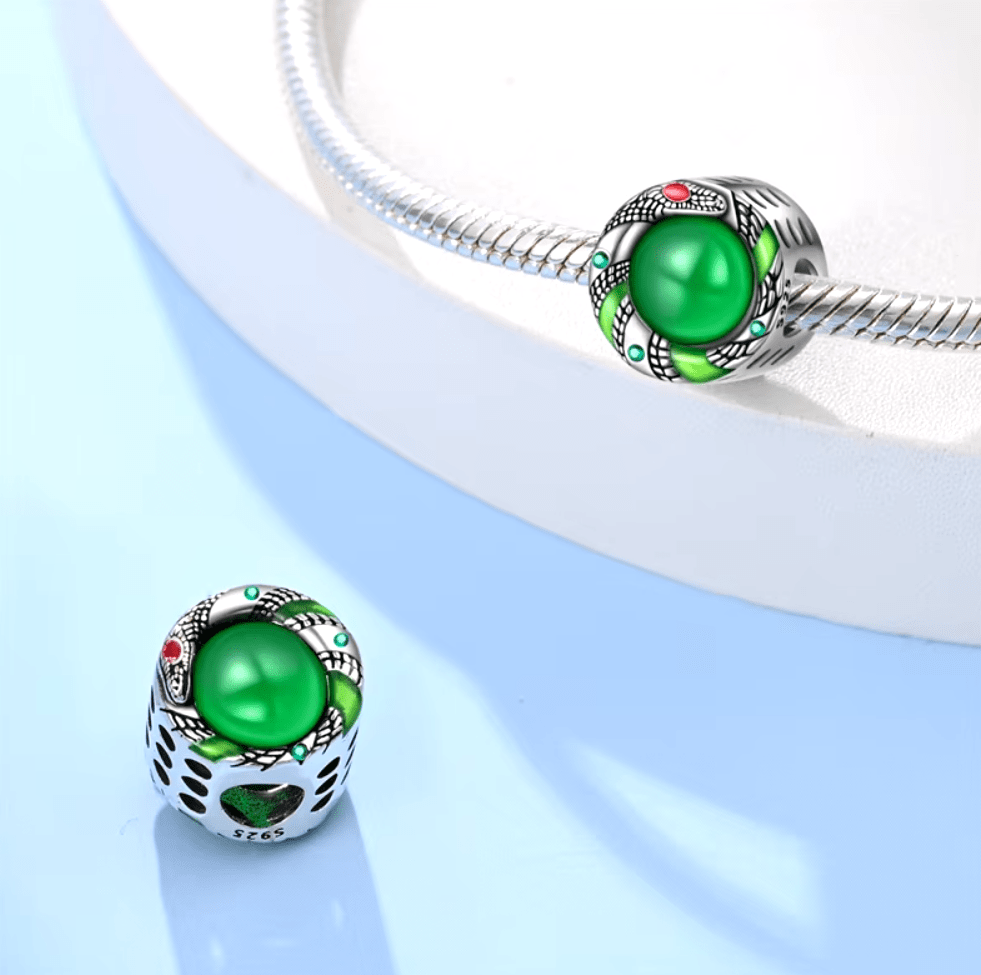 Emerald Serpent Jewel Charm