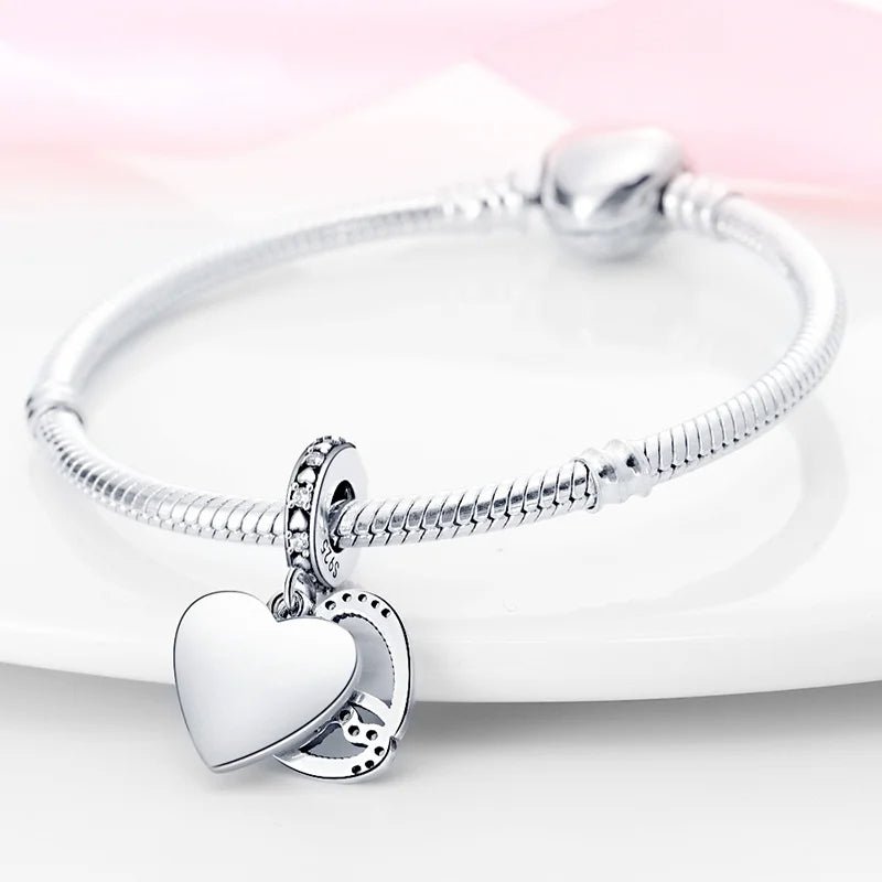 Entwined Hearts Double Dangle Charm