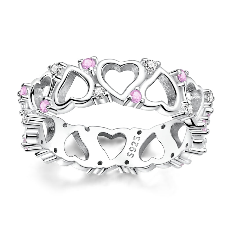 Eternal Love Heart Band Ring