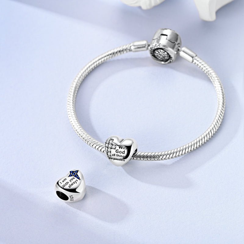 Faith & Blessings Heart Charm