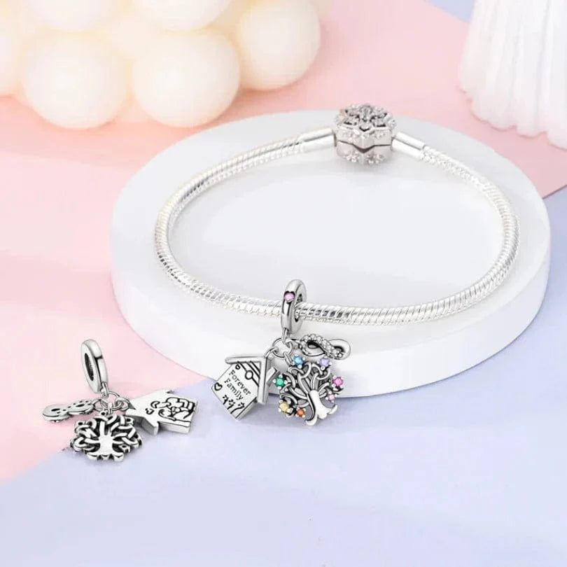 Family Infinity Triple Dangle Charm