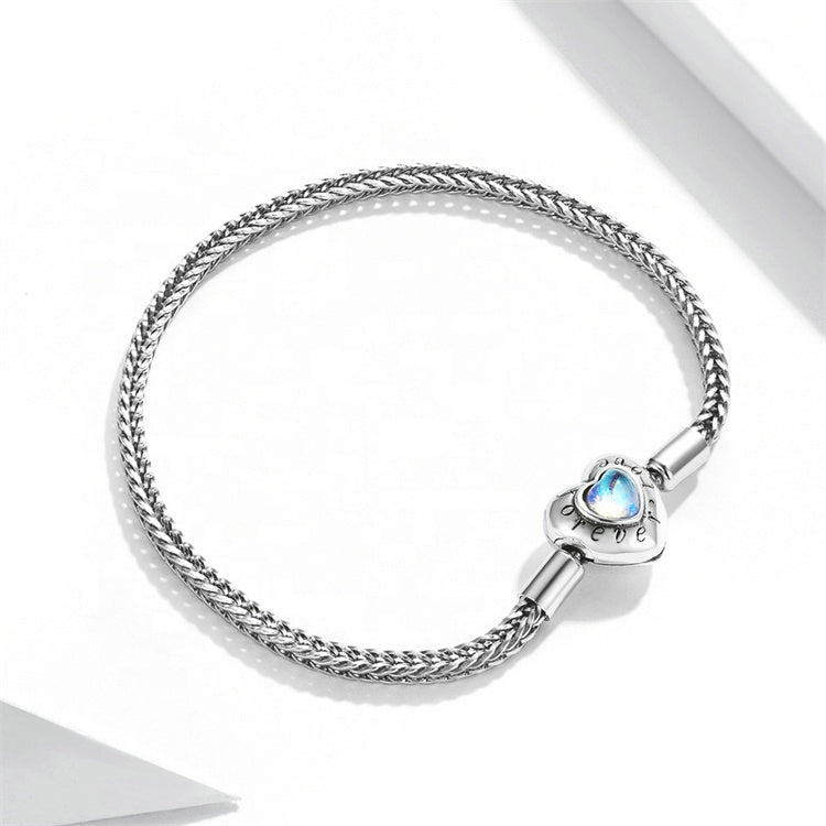 Forever Love Projection Heart Charm Bracelet