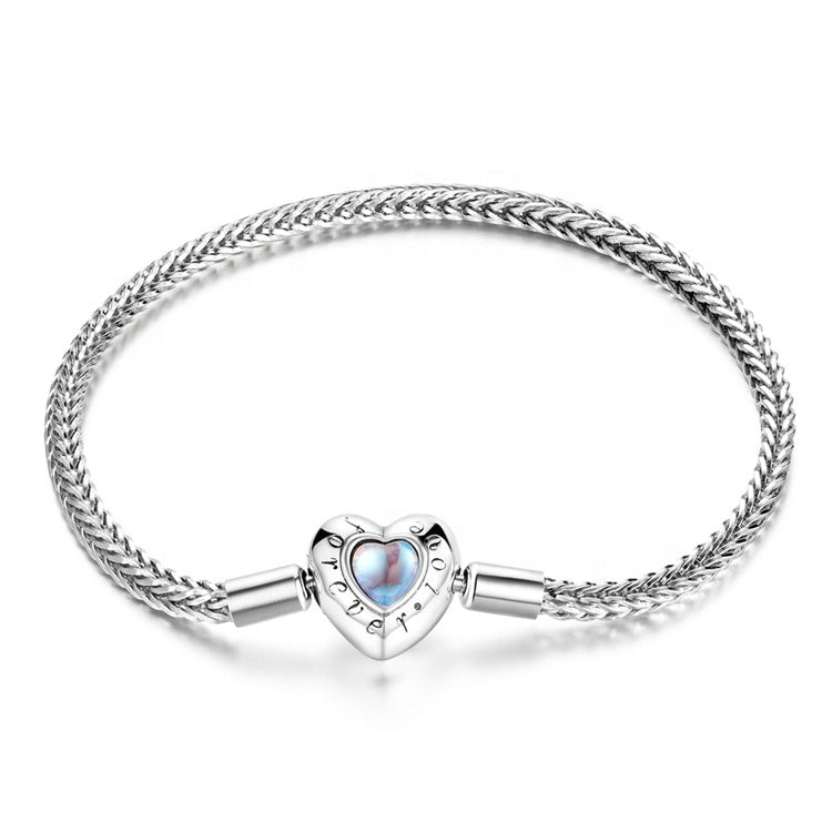 Forever Love Projection Heart Charm Bracelet