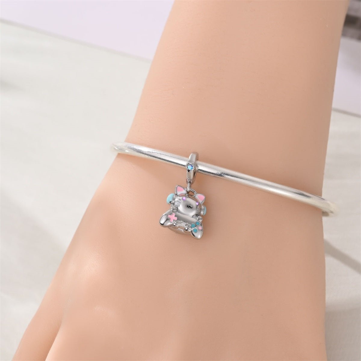 Gamer Cat Dangle Charm