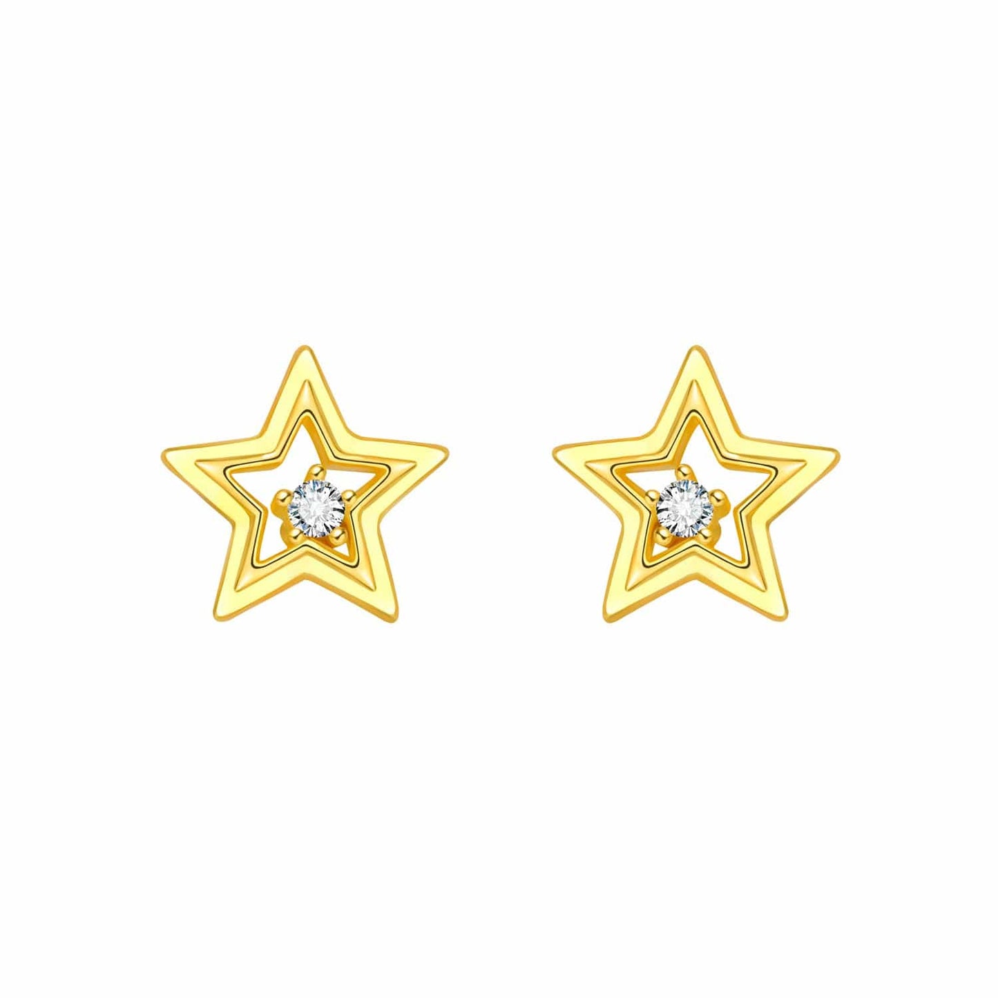 Golden Starlight Studs