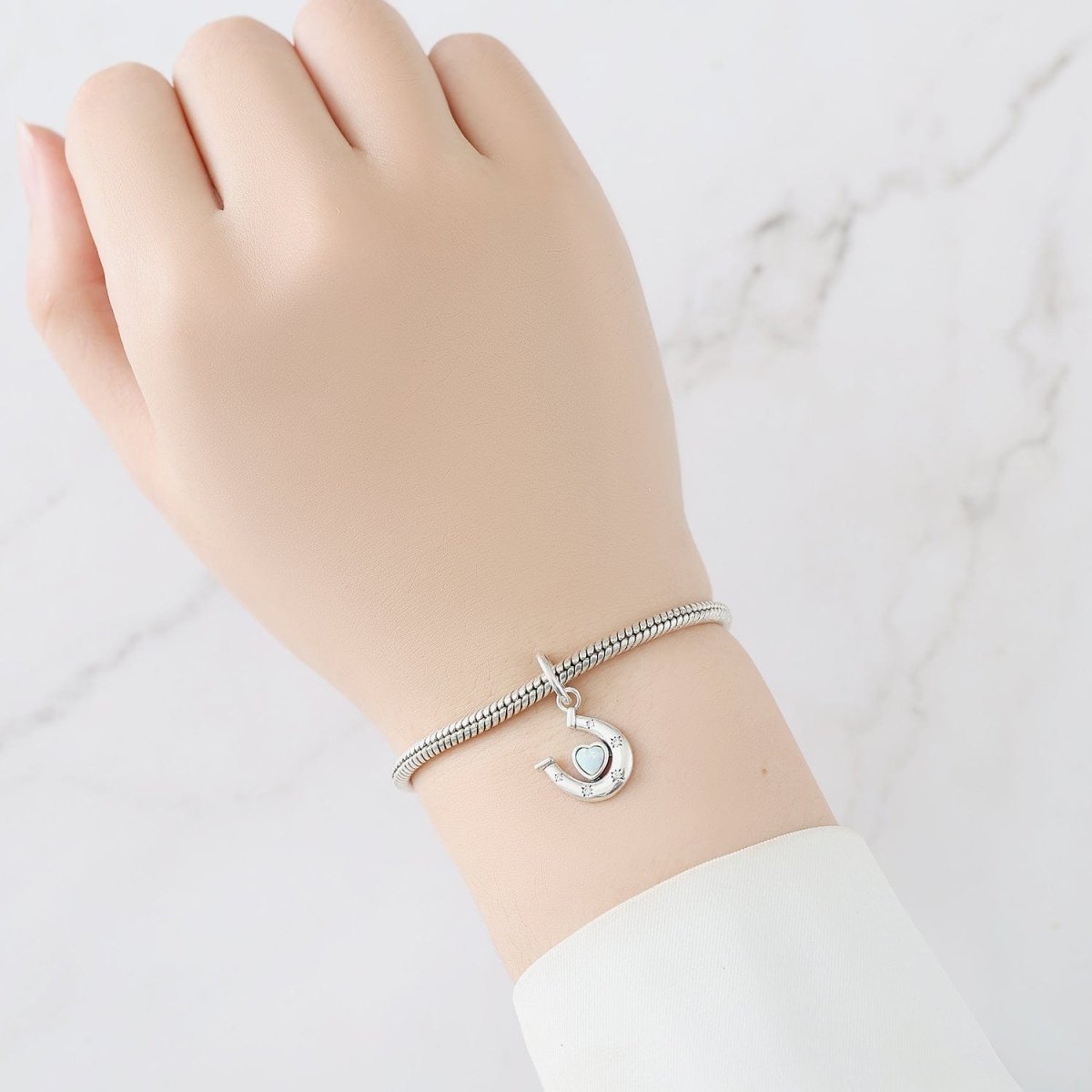 Heart Horseshoe Charm