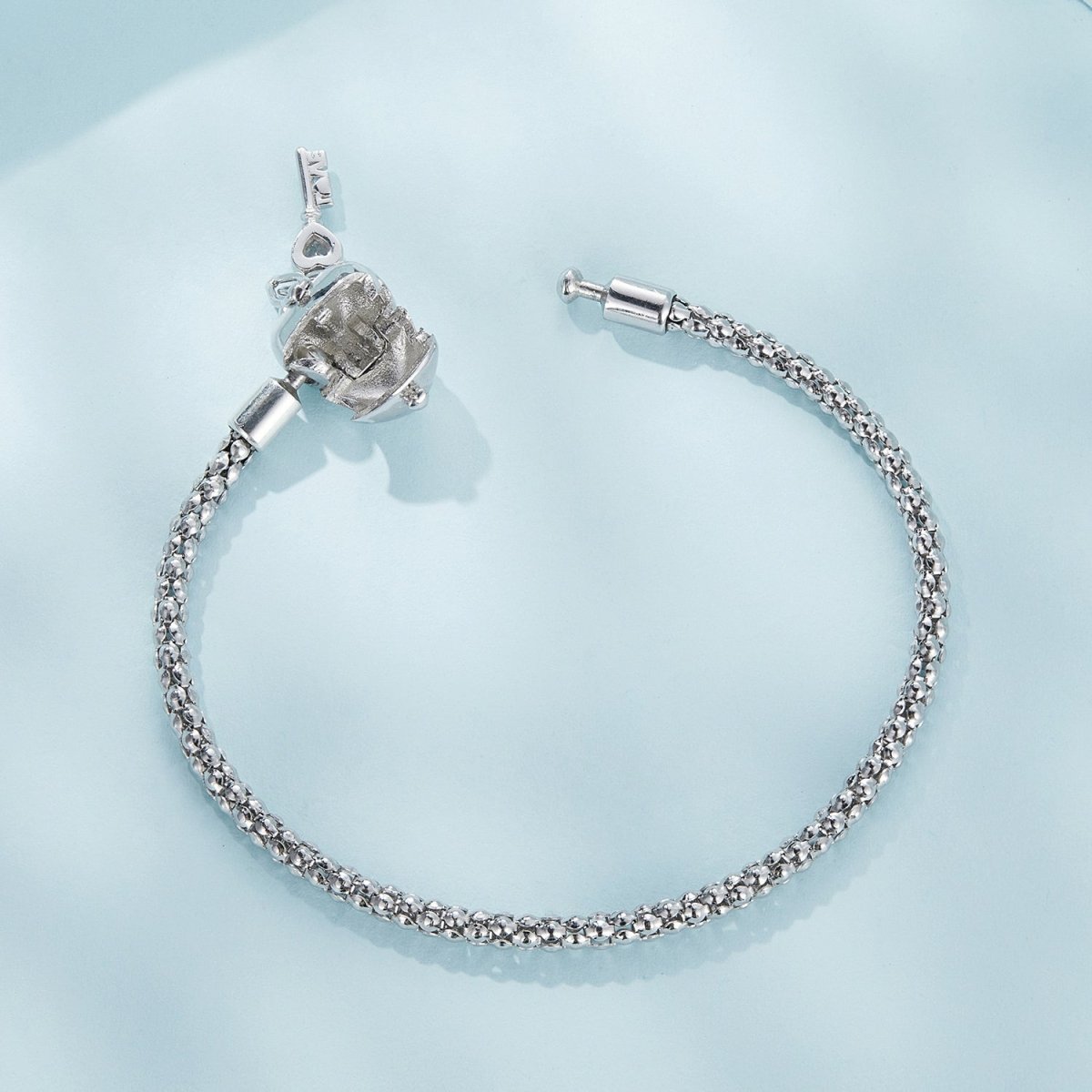Heart Lock & Key Charm Bracelet