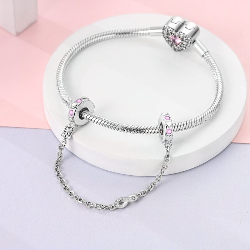 Infinity and Heart Safety Chain
