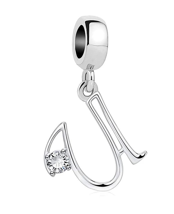 Elegant Crystal Letter A~Z Alphabet Charm