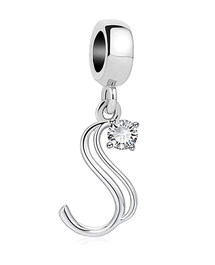 Elegant Crystal Letter A~Z Alphabet Charm
