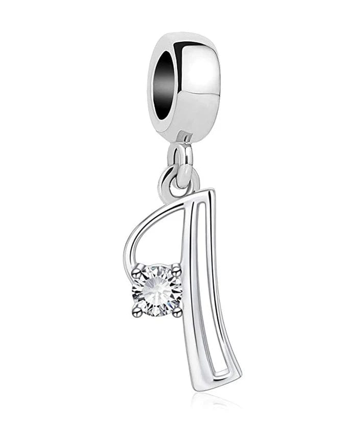 Elegant Crystal Letter A~Z Alphabet Charm