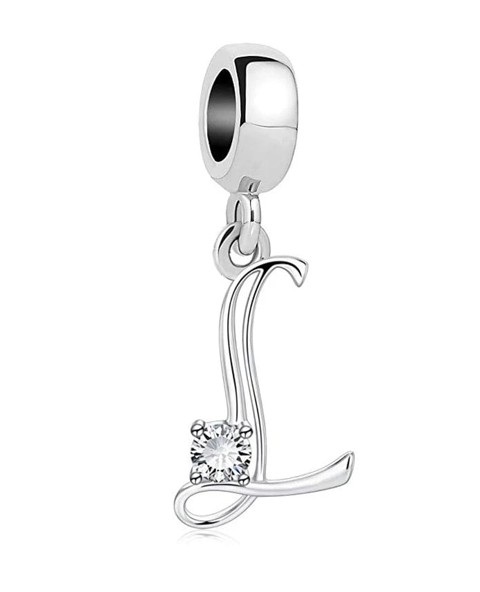 Elegant Crystal Letter A~Z Alphabet Charm