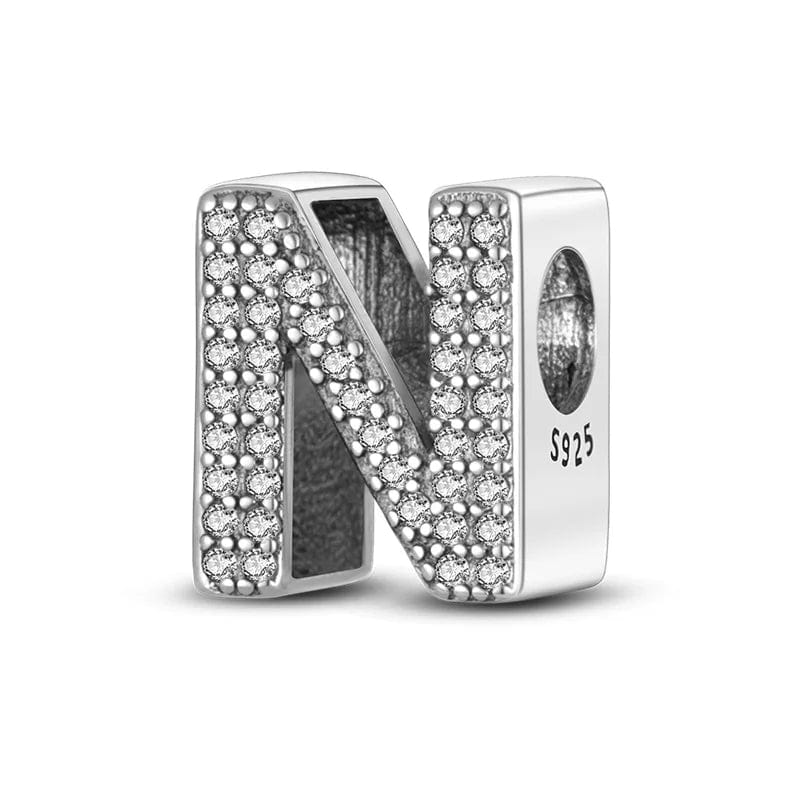 Sparkling Letter A~Z Alphabet Charm