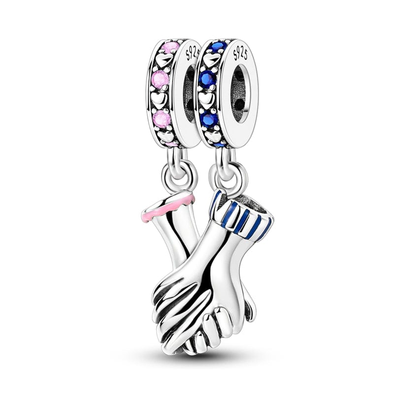 Linked Hands of Love Charm
