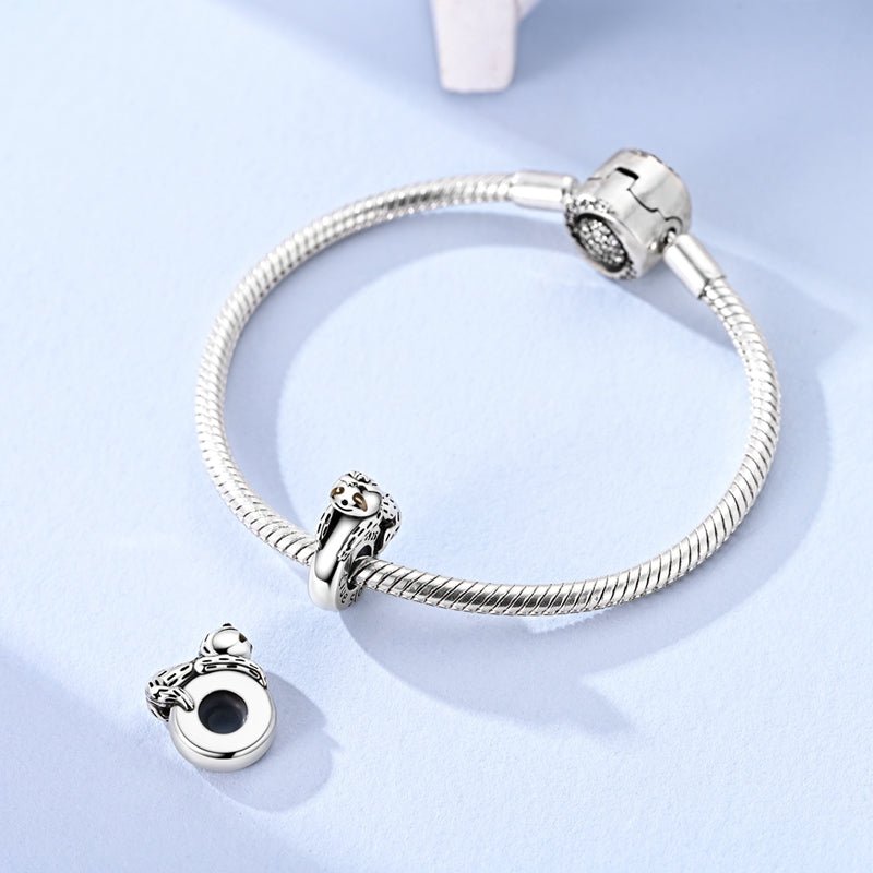 Live Slow Sloth Hug Charm