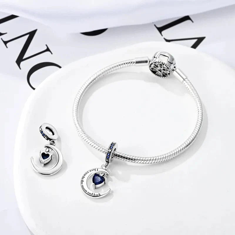 Love You To The Moon And Back Dangle Charm