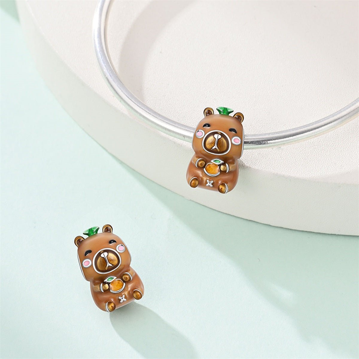 Lucky Capybara with Tangerine Charm