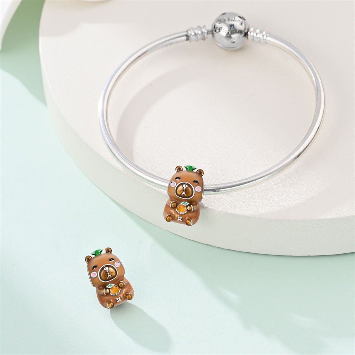 Lucky Capybara with Tangerine Charm