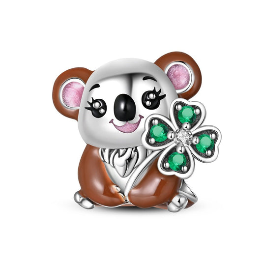 Lucky Koala with Shamrock Charm