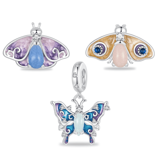Luminous Butterfly Charm Trio