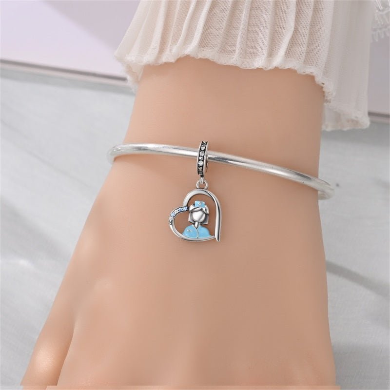 Nurse in Heart Dangle Charm