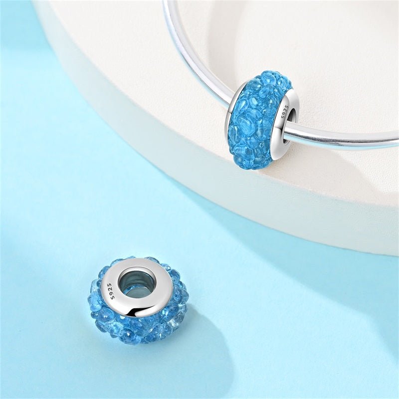 Ocean Blue Murano Glass Charm