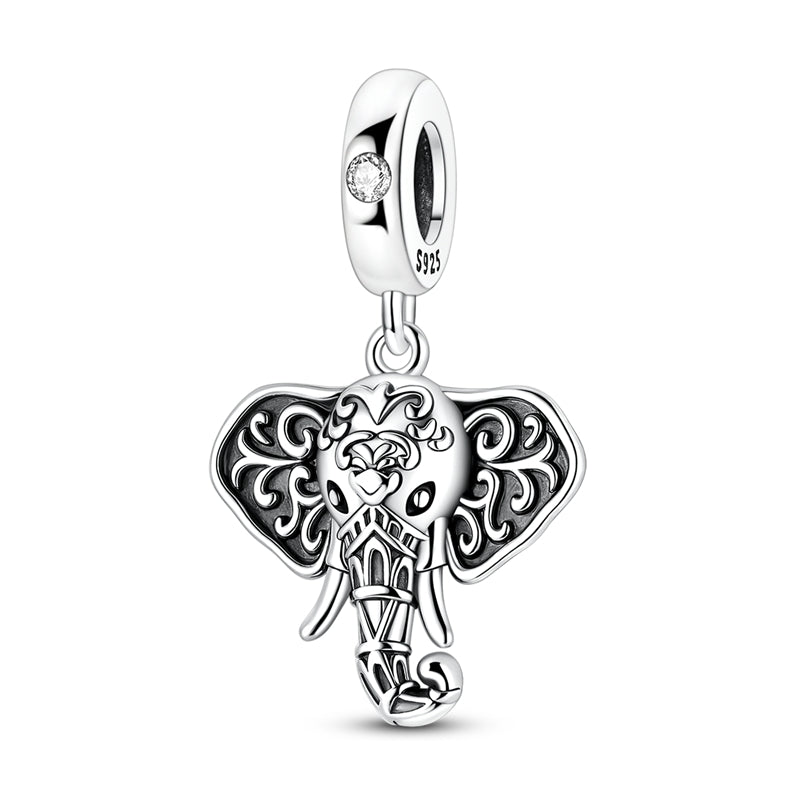 Ornate Elephant Dangle Charm