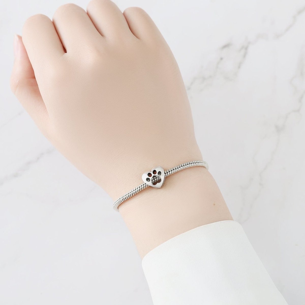 Openwork Paw Print Charm