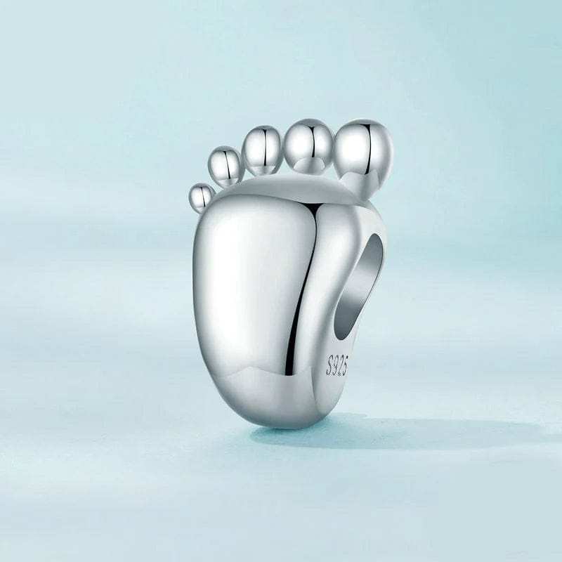 Personalized Baby Footprint Engraved Charm