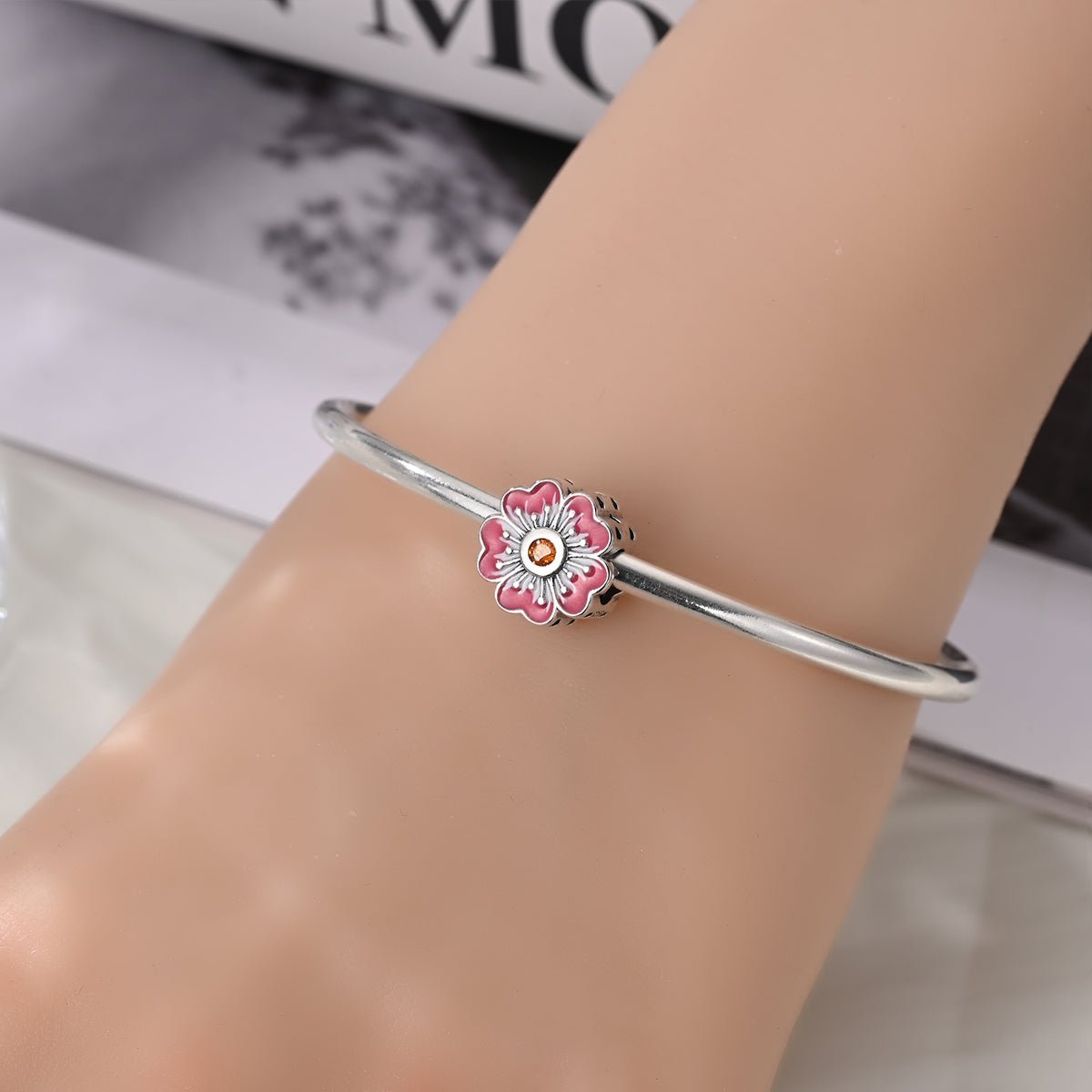 Pink Flower Charm