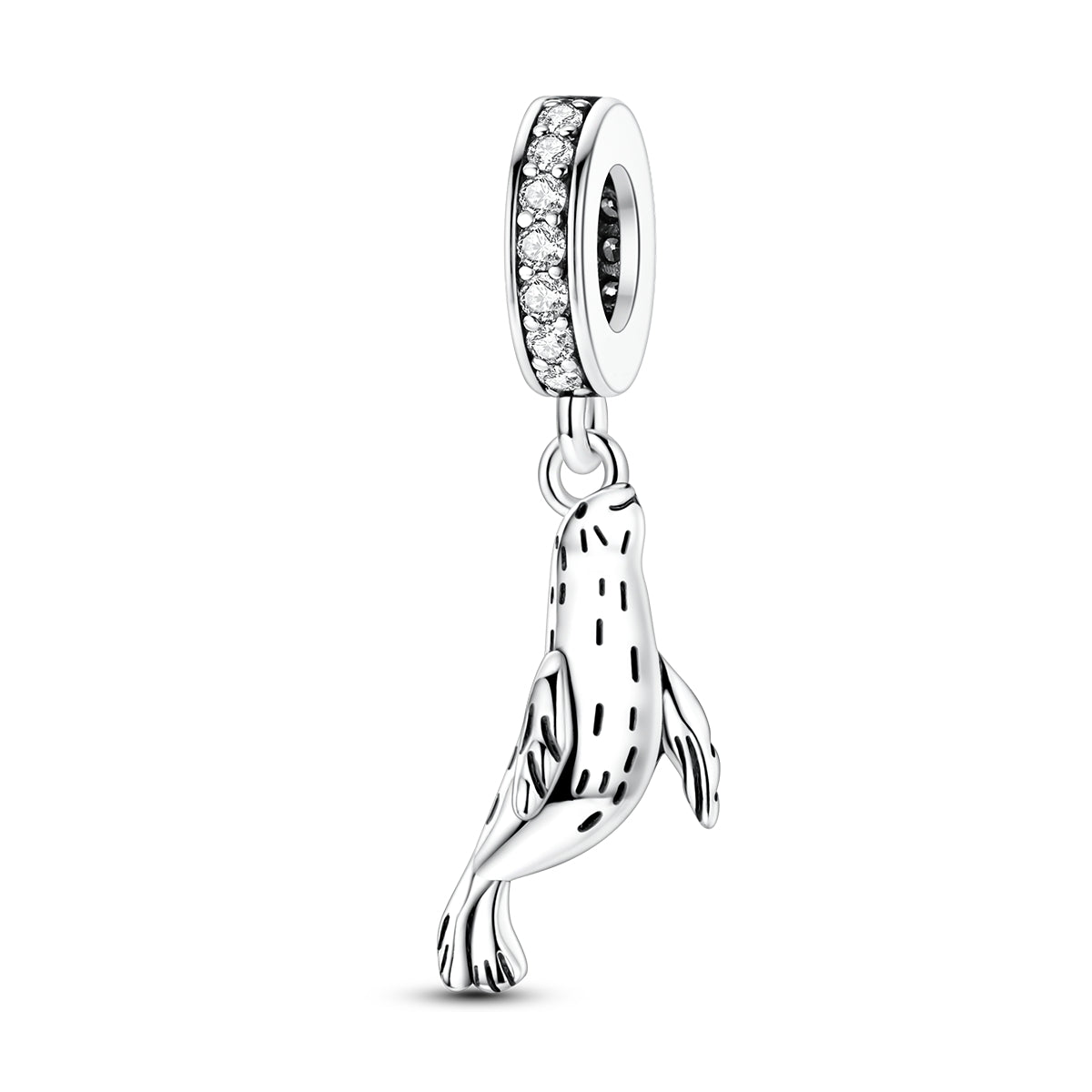 Playful Seal Dangle Charm