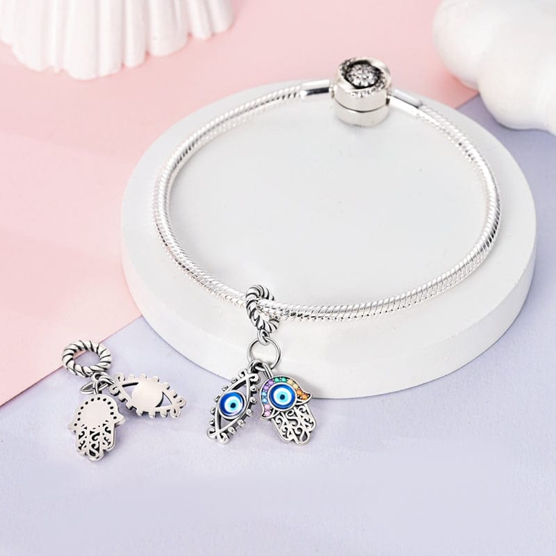 Protective Hamsa & Evil Eye Charm
