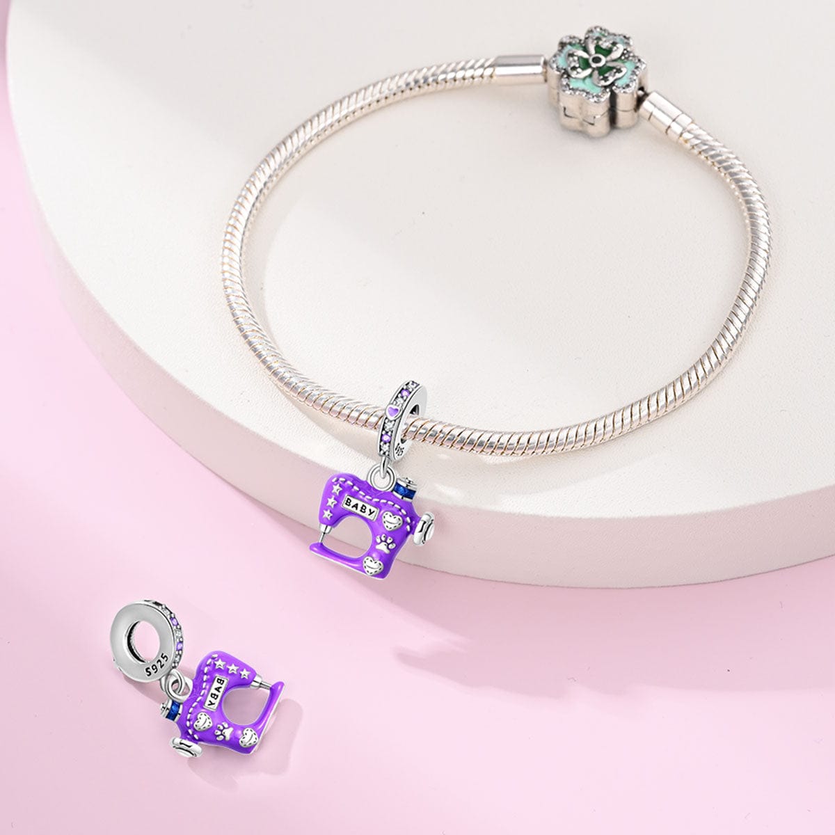 Purple Sewing Machine Charm