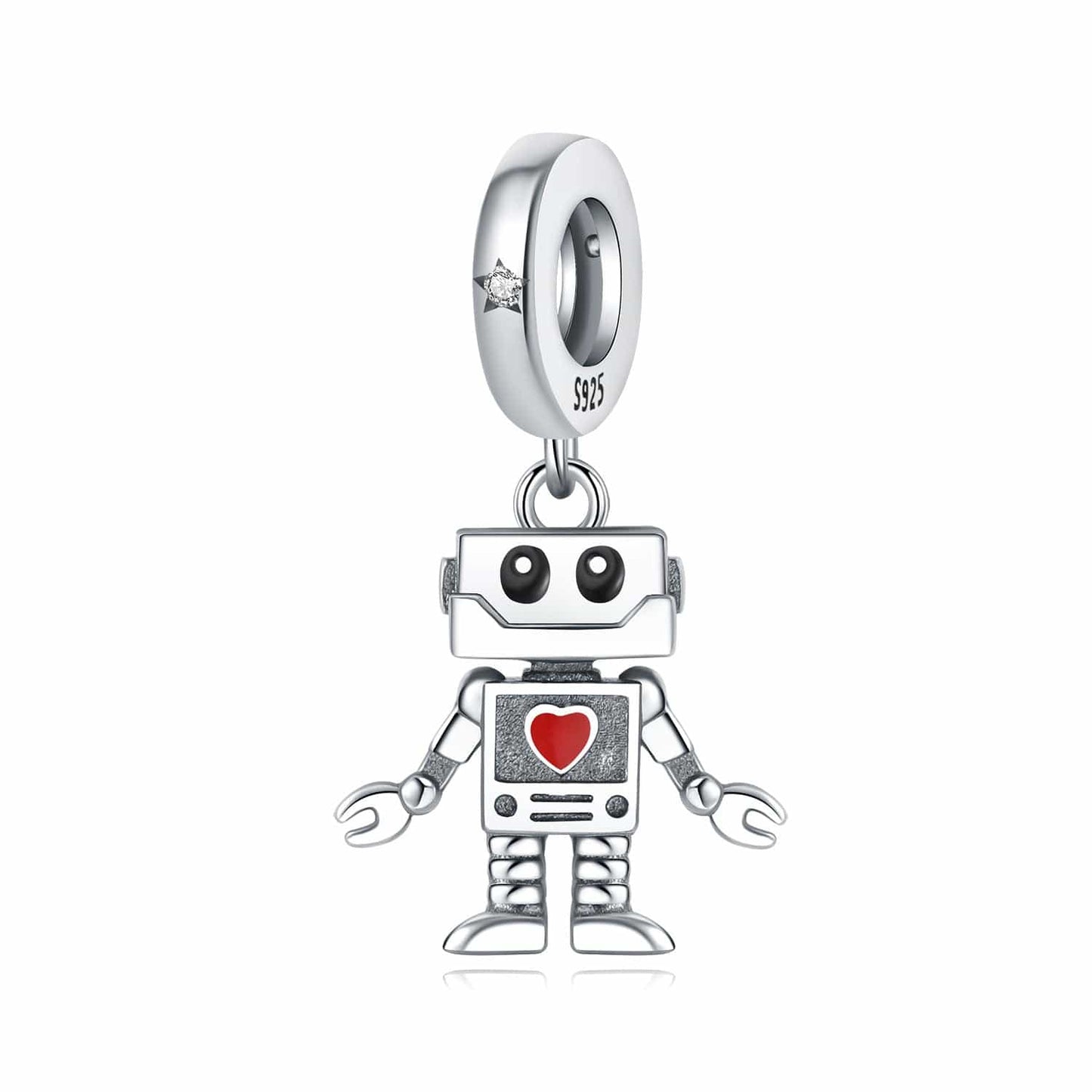 Robot with Heart Charm