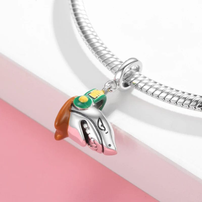 Rock 'n' Roll Shark Dangle Charm