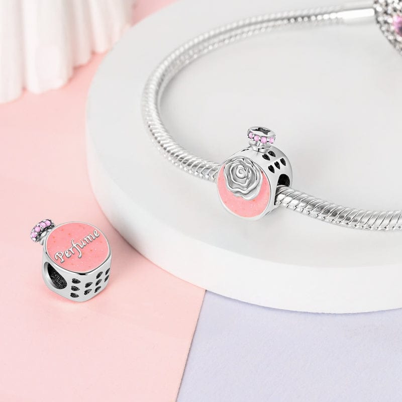 Rose Perfume Bottle Charm